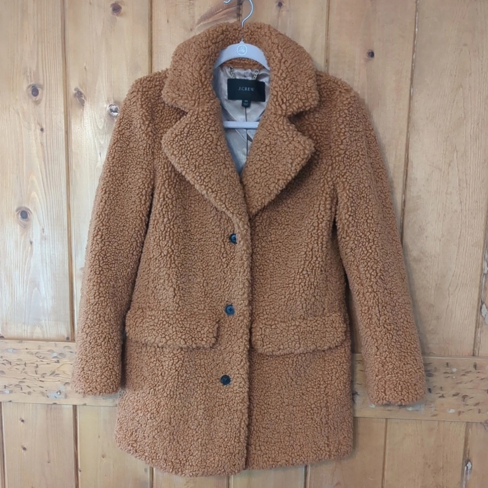 J. Crew Teddy Sherpa Jacket BA527 XS